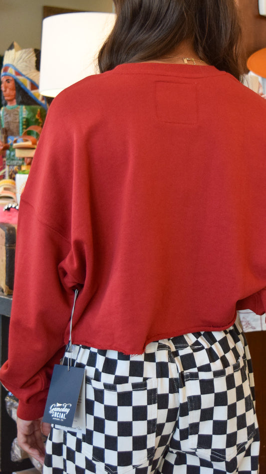 OU Sooner Cropped Sweatshirt