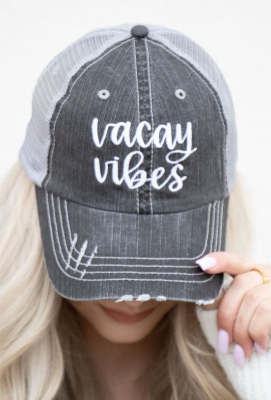 Vacay Vibes Embroidered Trucker