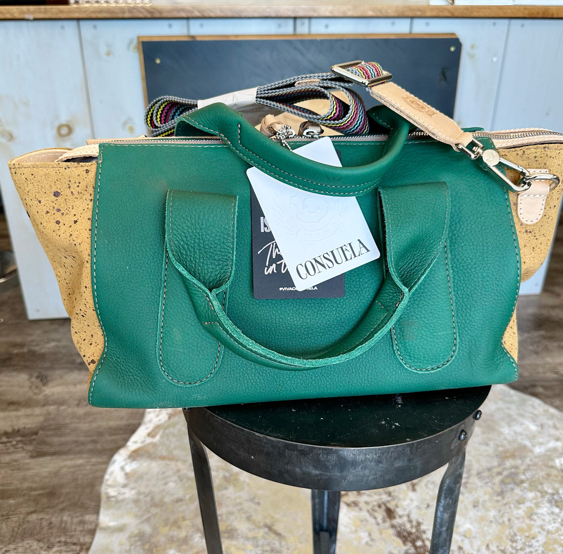 Consuela City Satchel, Teal