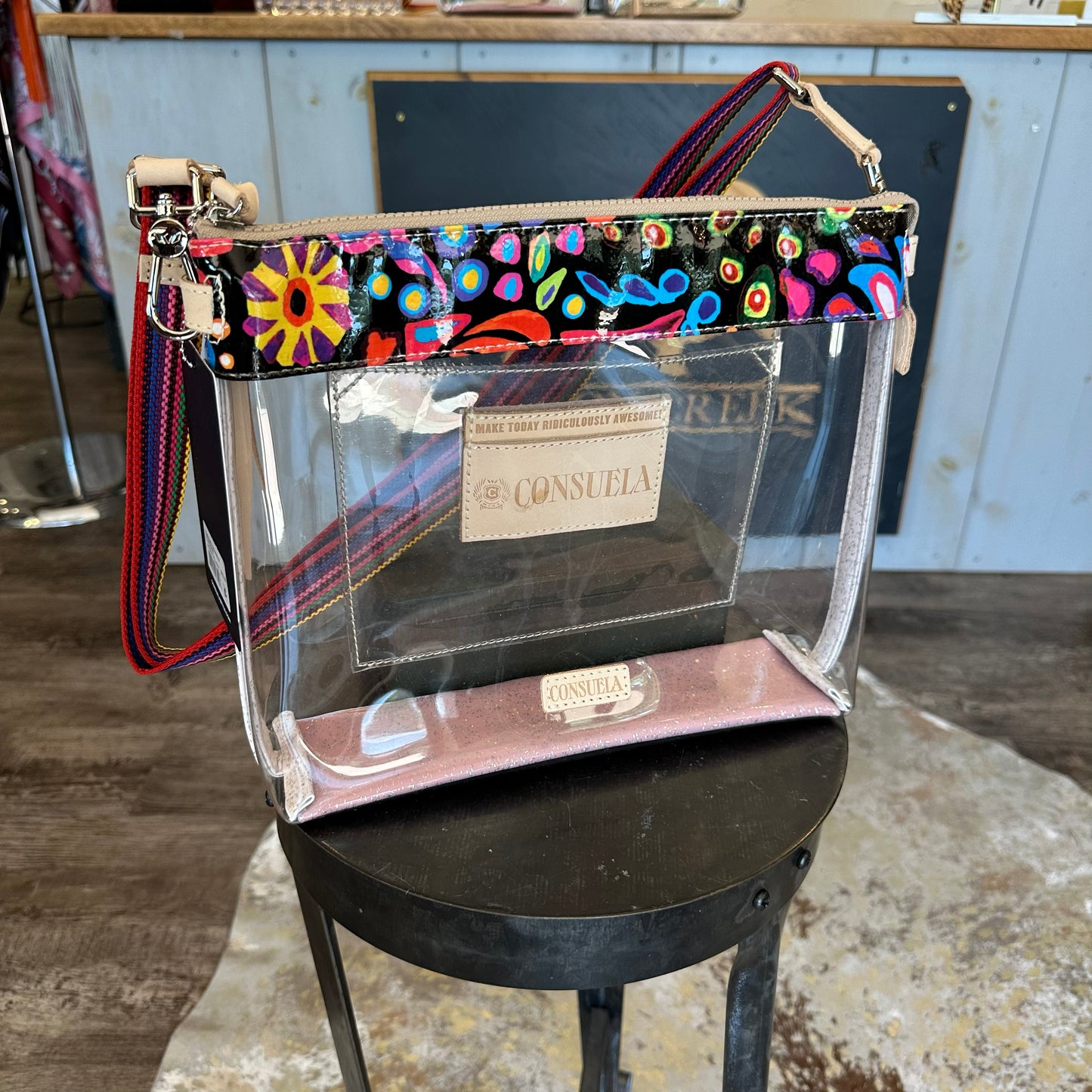 Consuela Downtown Crossbody, Clear Sophie