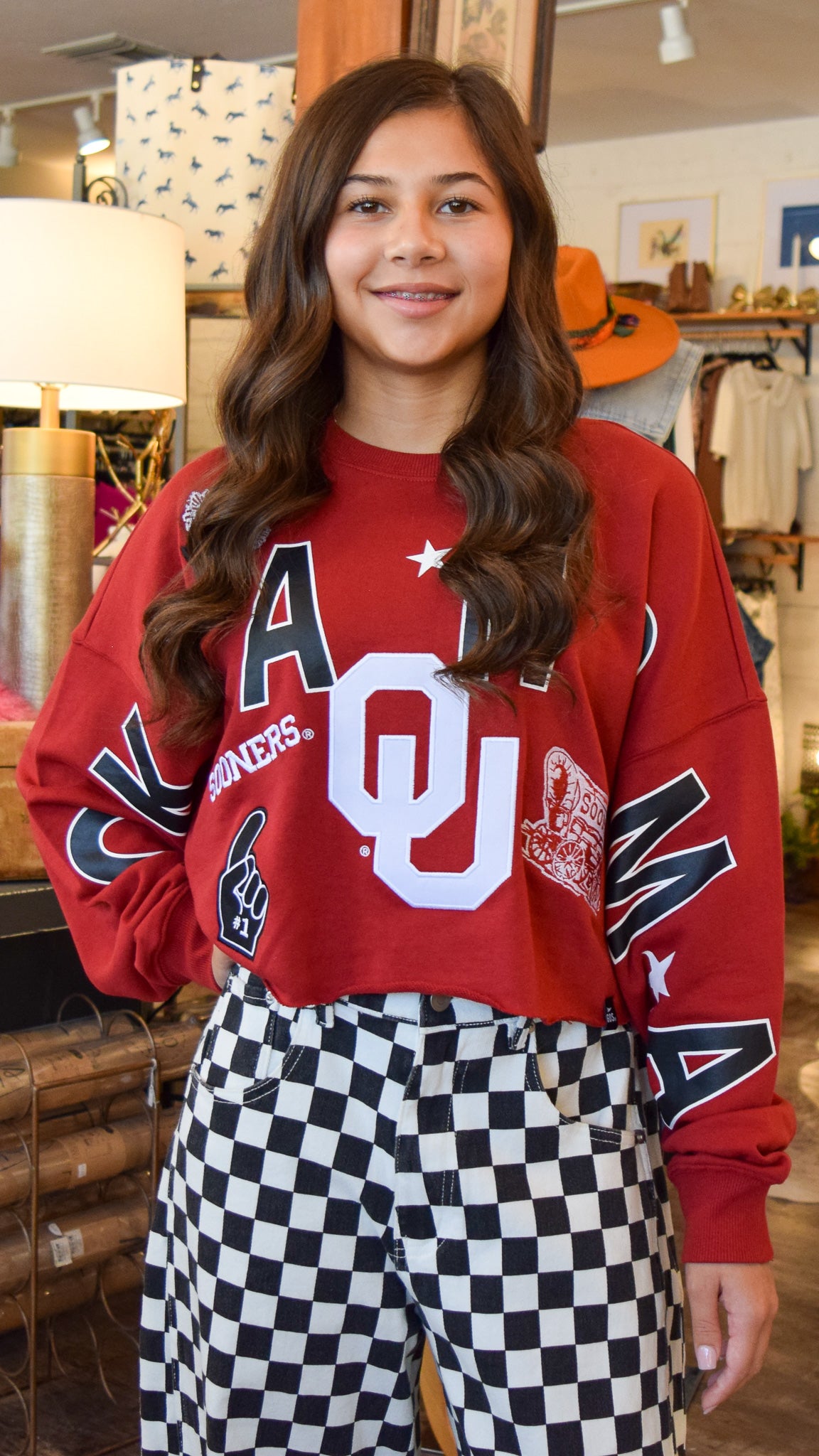 OU Sooner Cropped Sweatshirt
