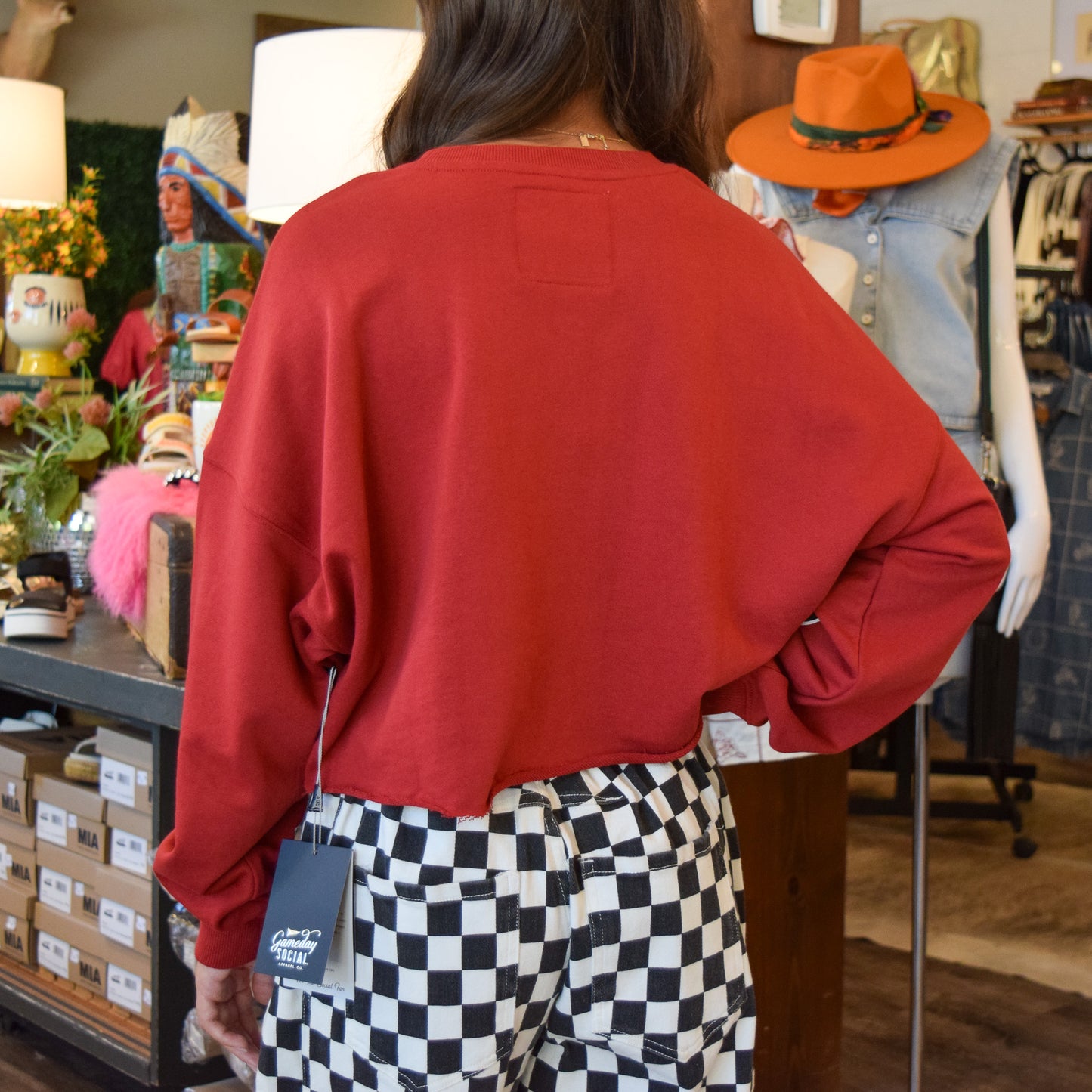OU Sooner Cropped Sweatshirt