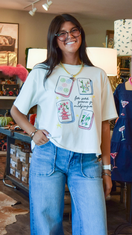 Poppy & Pine Mahjong Shirt