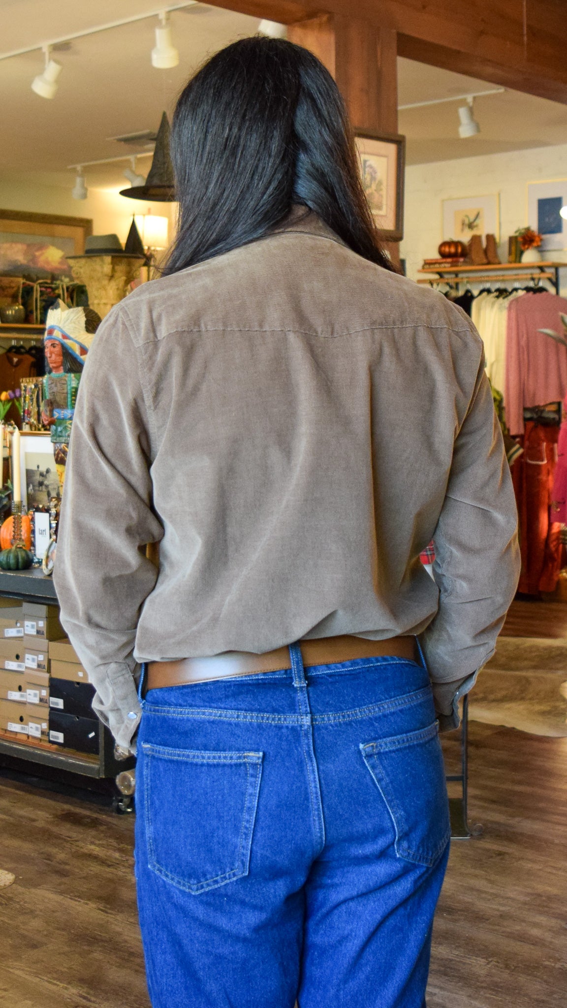 Brown Corduroy button-down shirt