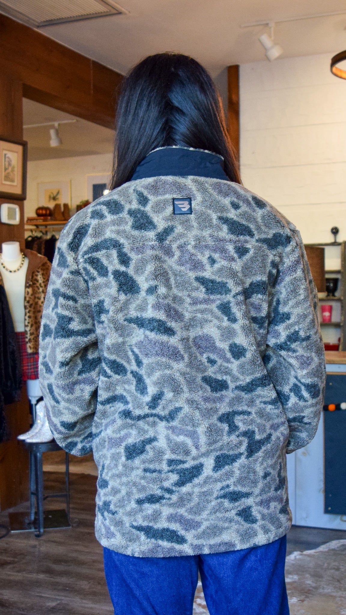 Camo Sherpa Pulllover